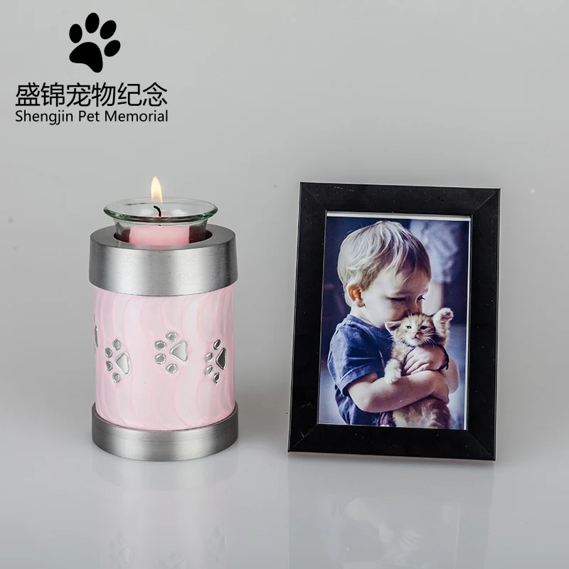 D Любовь candel урна Собака Кошка Шкатулки дом для праха кремации похоронный Мемориал домашние урны коробка гроба - Цвет: D