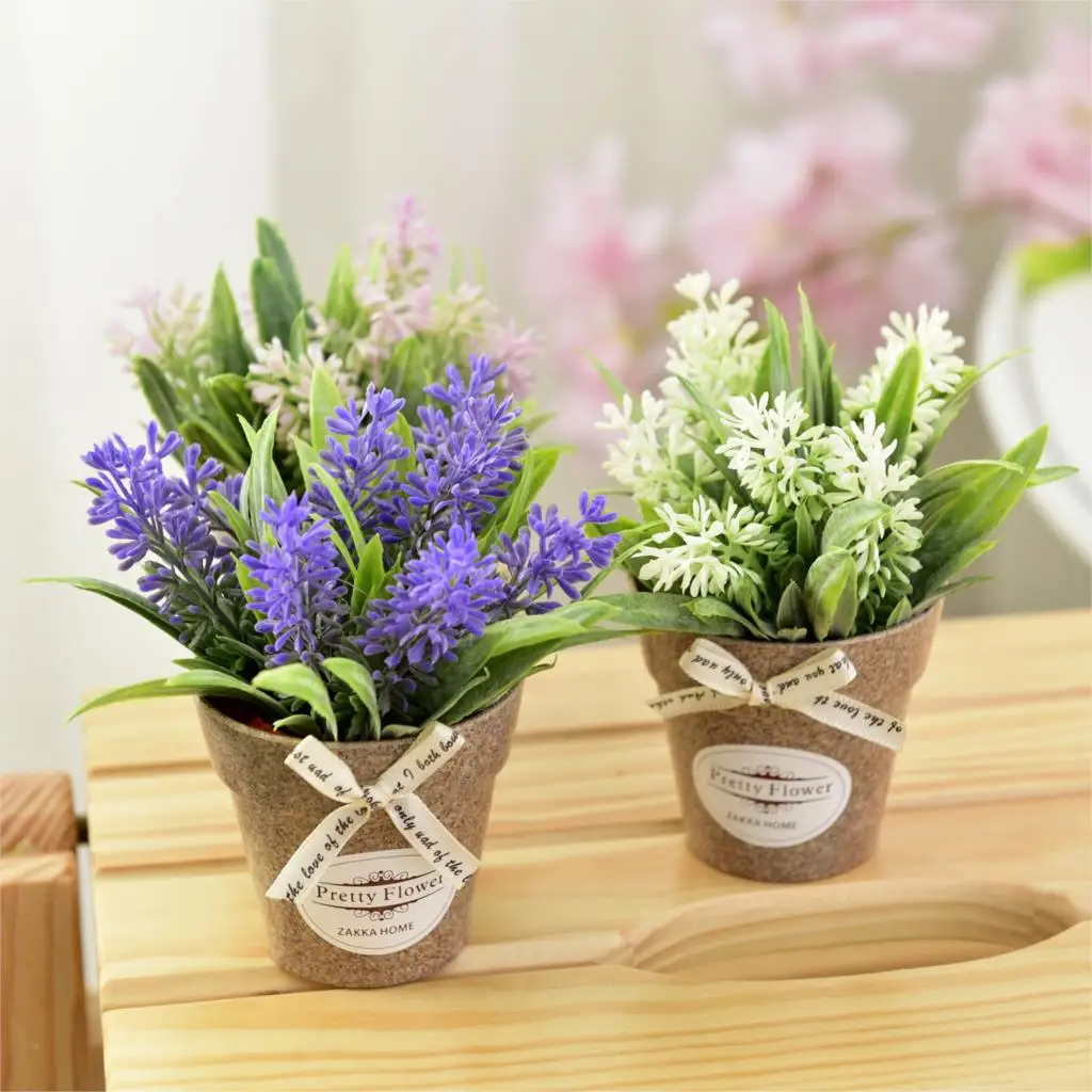 

Artificial Fake Flowers Grass with Plastic Pot Bonsai Grass Potted Flowers for Rustic Wedding Party Garden Farmhouse Decoration