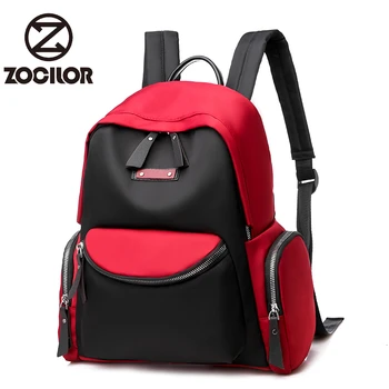 

Double zipper backpack women lightweight oxford school backpack large capacity Shoulder Bag forTeenagers Girls shoulder bag