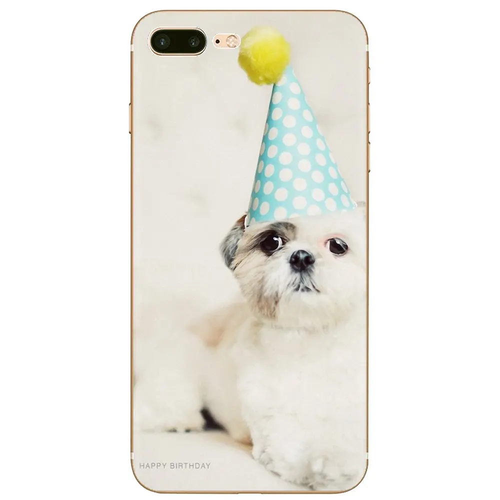 Inspirational Silicone Phone Case dog puppies shih tzu For Samsung Galaxy S6 Edge S10 Lite Plus Core Grand Prime Alpha J1 mini | Мобильные