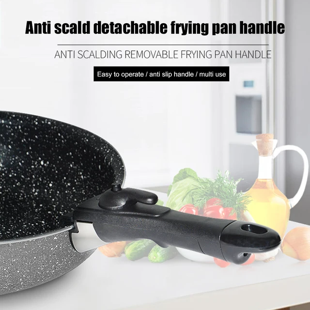 Tableware Detachable Replacement Clip Hand Grip Universal Ergonomic Kitchen Accessories Removable Pan Pot Handle for Cookware 2