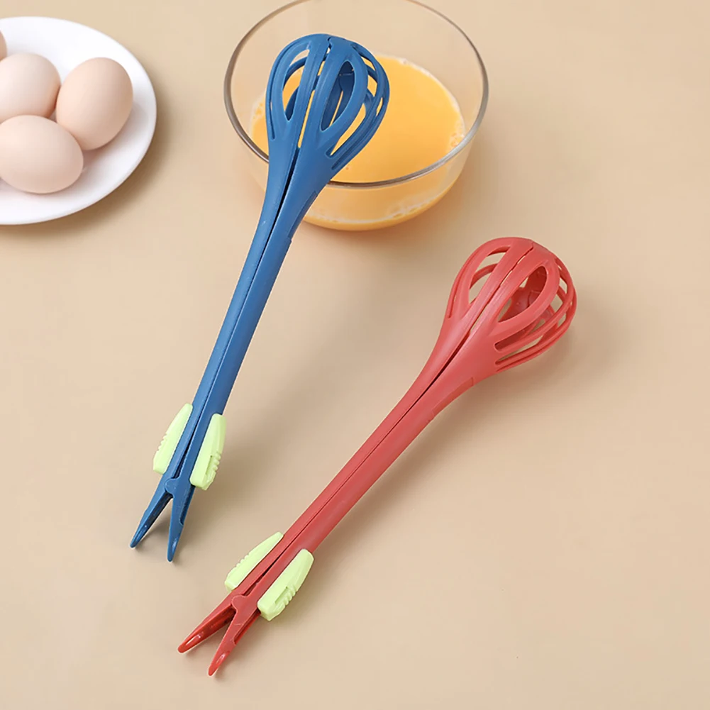 Wonderlife Kitchen Tongs Nylon Egg Whisk 11.2in Beater Whisker Food Tongs  Salad Mixer For Cooking