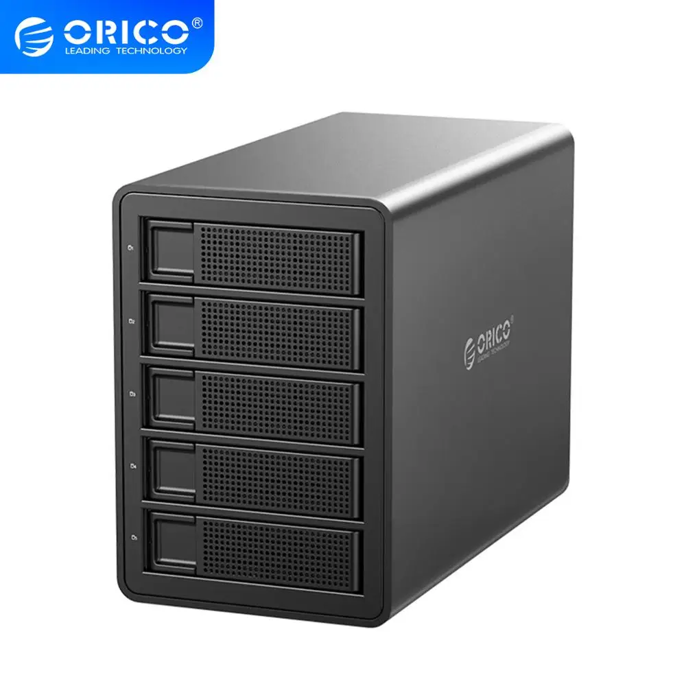 Док станция для жесткого диска ORICO 35 серии 5 Bay 80 ТБ с двойным чипом 150 Вт встроенный