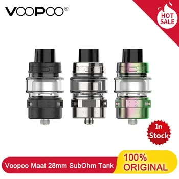 

Electronic Cigarette Voopoo Maat 28mm SubOhm Tank 4ml Capacity With Single/Dual Mesh Coil Triple Hole PNP System Vape Vaporizer