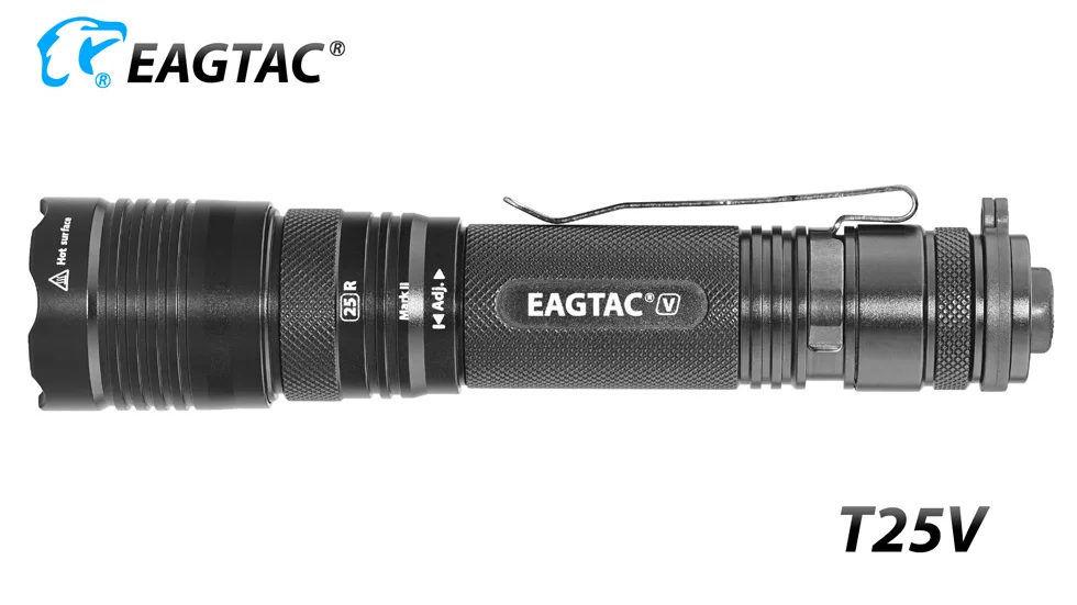 Светодиодный фонарь EAGTAC T25V, USB-C, USB, перезаряжаемый, 21700, 5000 мА/ч, аккумулятор, Дополнительный внешний аккумулятор, XHP70.2, 3200 лм, тактический фонарь