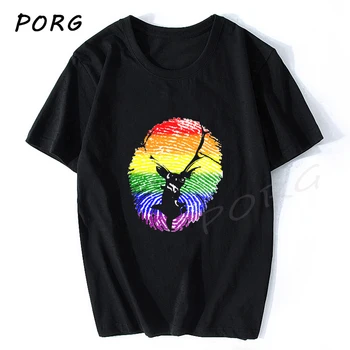 

Deer Christmas Gay Pride Men T-Shirt Aesthetic Short Sleeve O-Neck Tees Fashion Streetwear Ulzzang Aesthetic Funny T Shirts 3d