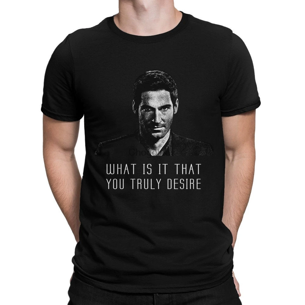 Lucifer TV Series T Shirt 100% Cotton Tee Men's Women's All Sizes | Мужская одежда
