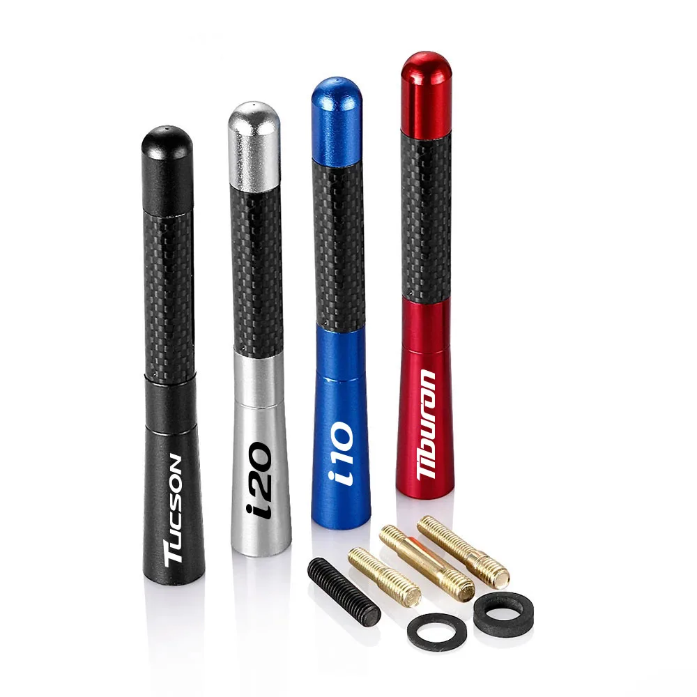 12cm Carbon Fiber Radio Car Antenna For Hyundai Tucson I10 I20 Tiburon