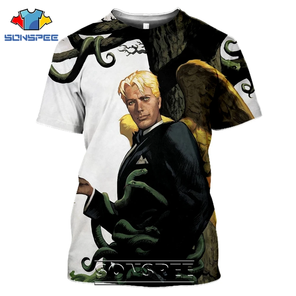 SONSPEE T-shirts Lucifer Morningstar 3D Print Men Women Casual Fashion Hip Hop Short Sleeve Streetwear Devil Tees Tops Shirt (10)