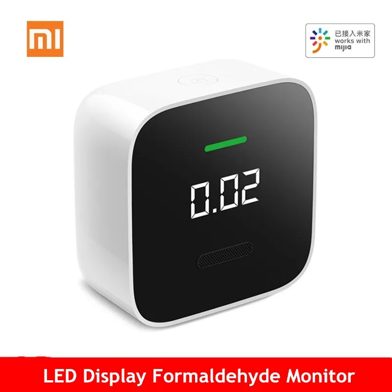 

Xiaomi LED Display Formaldehyde Monitor Low Energy Consumption Detection Accurate Mornitoring Mijia APP Control For Home Office
