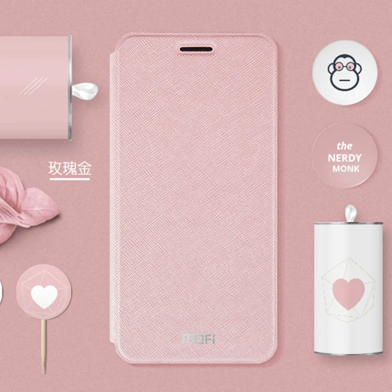 Mofi для Xiaomi mi 9 Lite se 9T Pro Чехол для Xiao mi CC9 CC9E Red mi K20 Pro Чехол Флип кожаный+ ТПУ чехол для телефона - Цвет: Rose Gold