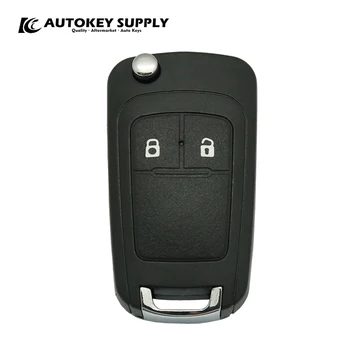 Modificato per Chevrolet 2 pulsanti telecomando Flip Car Key (senza lama) AutokeySupply AKGMF112