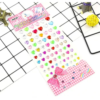 

84pc Different Size Single Love Crystal Stickers Diy Jewelry Marking Acrylic Rhinestones Scrapbooking Mobile Phone Shell Sticker