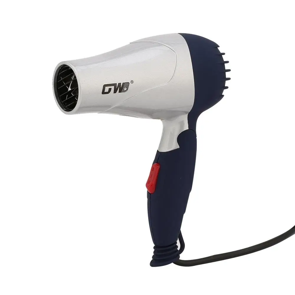Mini Portable Foldable Handle Compact 1500W Hair Dryer Blow Dryer Hot Wind Low Noise Long Life for Outdoor Travel