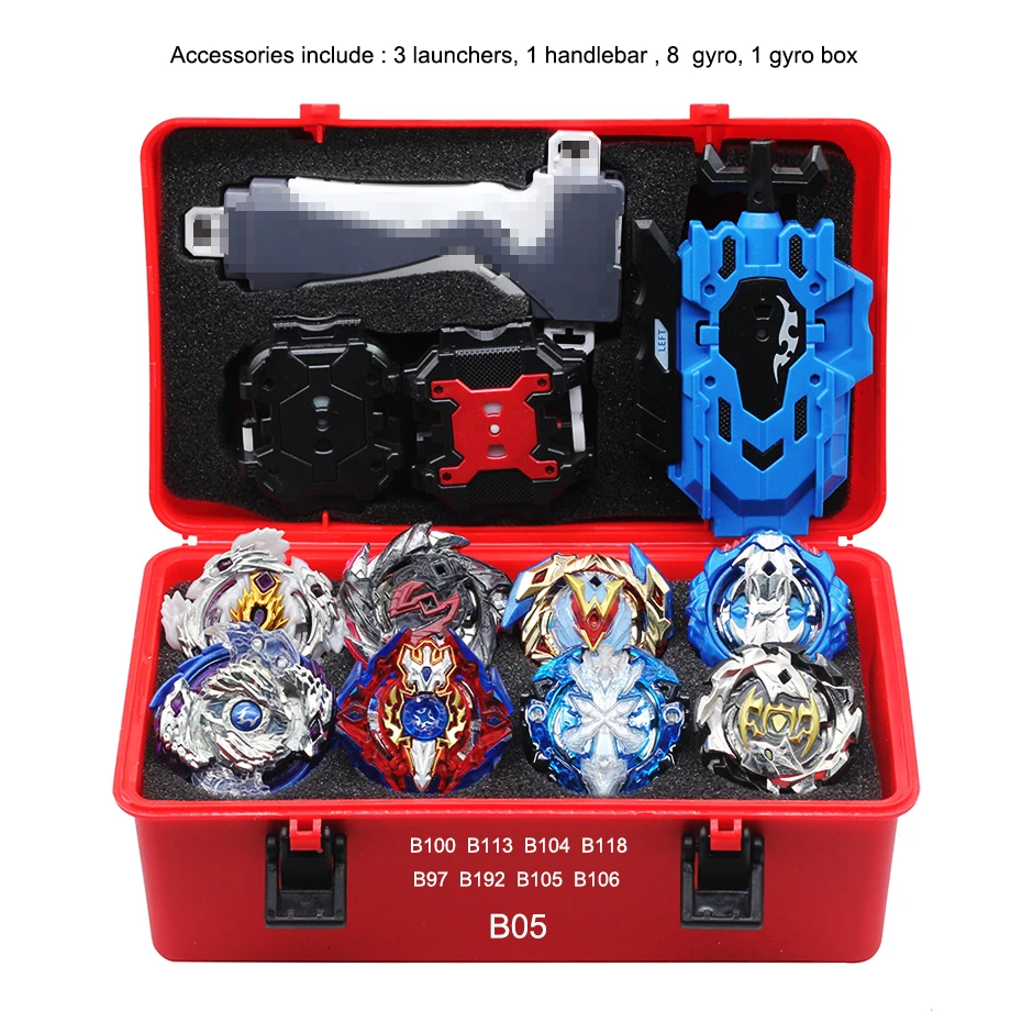 TAKARA TOMY Beyblade Burst набор новое сочетание Beyblades Арена Bayblade Металл Fusion 4d с пусковым устройством вращающиеся верхние игрушки - Цвет: B05