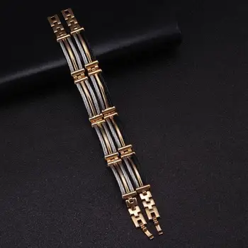 Benjamin - 3 Layers Snake Chain Link Bracelets