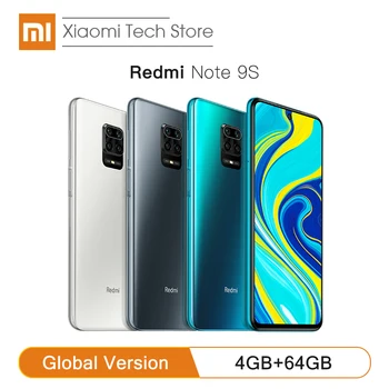 

Global Version Xiaomi Redmi Note 9S 4GB 64GB/6GB 128G Smartphone Snapdragon 720G Octa Core 5020mAh 48MP Quad Camera Mobile Phone
