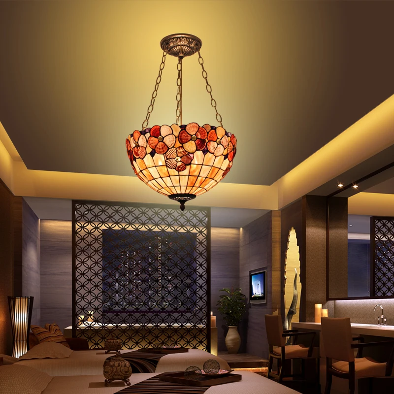 

Single Head Home Garden Lighting Lamp Lighting Lamp Bedroom Study Yang Dining-room Lamp Shell Garden Lamp luminaire suspendu