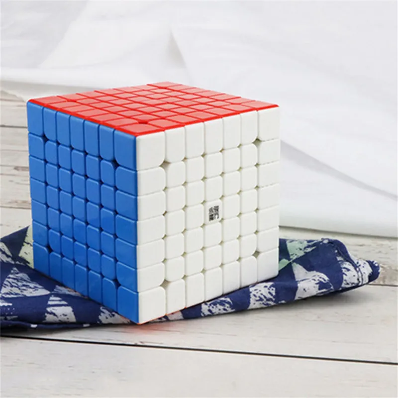 YJ Yufu 7x7x7 м Магнитный куб 7*7*7 волшебный пазл Yongjun Профессиональный 7x7 магниты скоростной куб образовательная игрушка-игра куб - Цвет: Stickertess