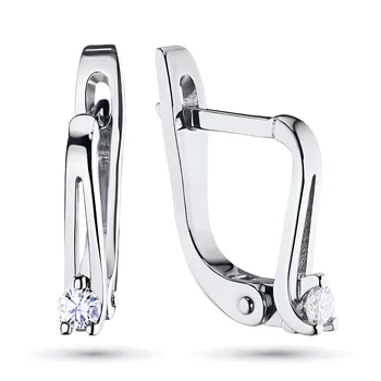 

Earrings in white gold with diamonds