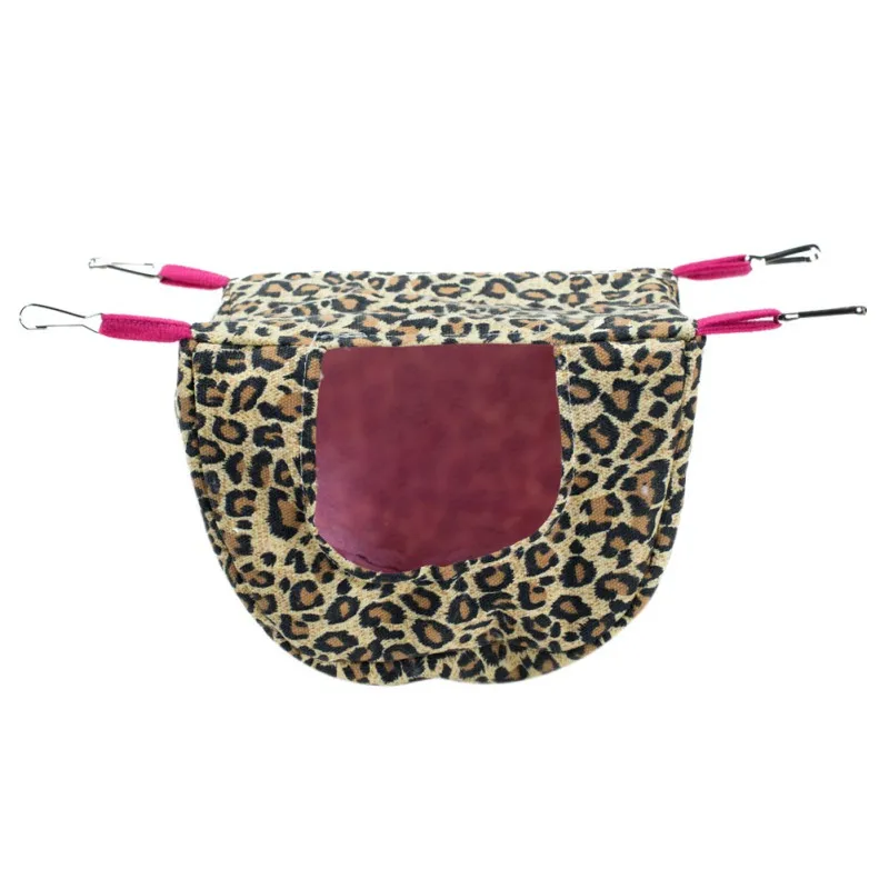B New Parrot Nest Plush Warm Winter Hammock Pet Bird Hanging Swing Bed Cave Hut Tent Hot Sale Square Hanging house Spot - Цвет: B