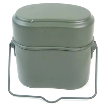 

Outdoor Camping Picnic Box Tableware Germany Green Camping Cookware Cook Set Hiking Survival Lunch Boxes Pot Portable Cookware