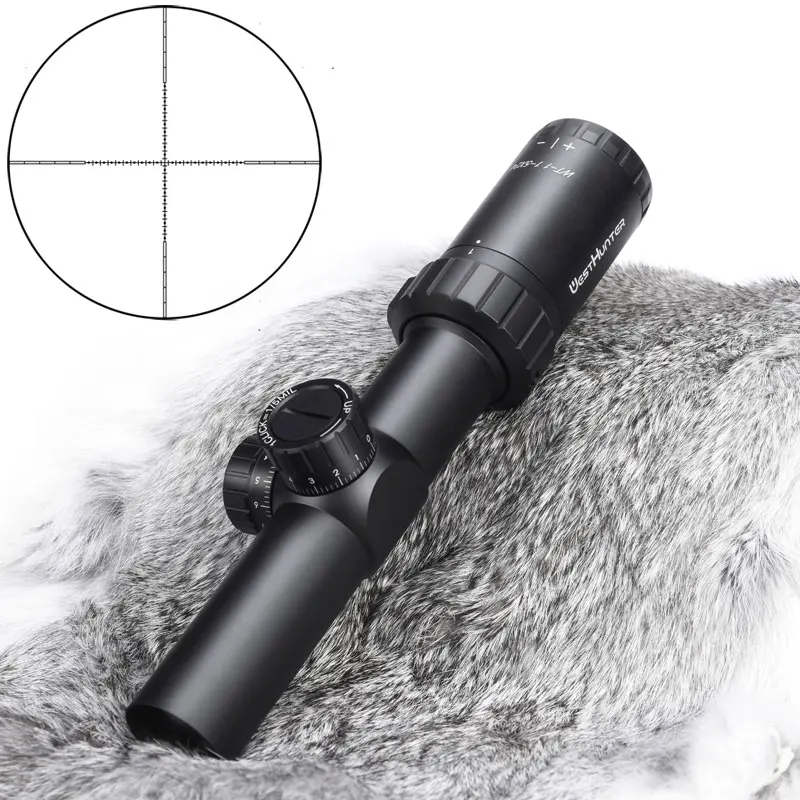 Компактный охотничий прицел westthunter 1 5x24 с длинным рельефом Mil Dot замком оптика