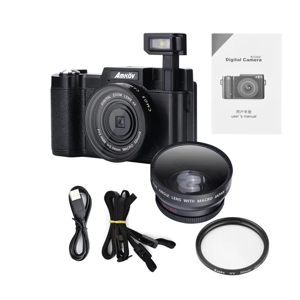 

Original CDR2 24Mega pixel 1080P HD Mini Digital Camera 4Times Digital Zoom Camera with TFT Display Beauty Self timer Function