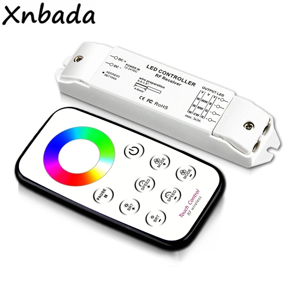 Bincolor T3+ R3 RGB сенсорный контроллер RGB контроллер RF сенсорный мини-контроллер светодиодов RGB светодиодная лента контроллер DC12-24V