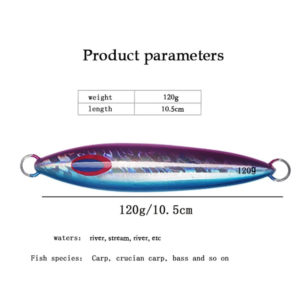120 г 4,3 дюймов рыболовные вертикальные Джиги светящиеся медленные рыболовные приманки металлическая ложка#3P20
