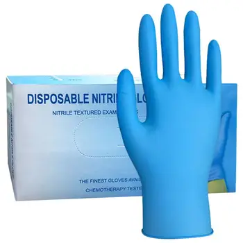 

100PCS Disposable Gloves Food Grade Latex Gloves Nitrile Gloves Household Gloves Dishwashing Gloves Nitrile Garden Gloves