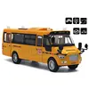 Juguete del autobús escolar fundido a presión, vehículos amarillo de aleación grande, autobús de juego de 9 pulgadas con sonidos y luces para niños ► Foto 2/6