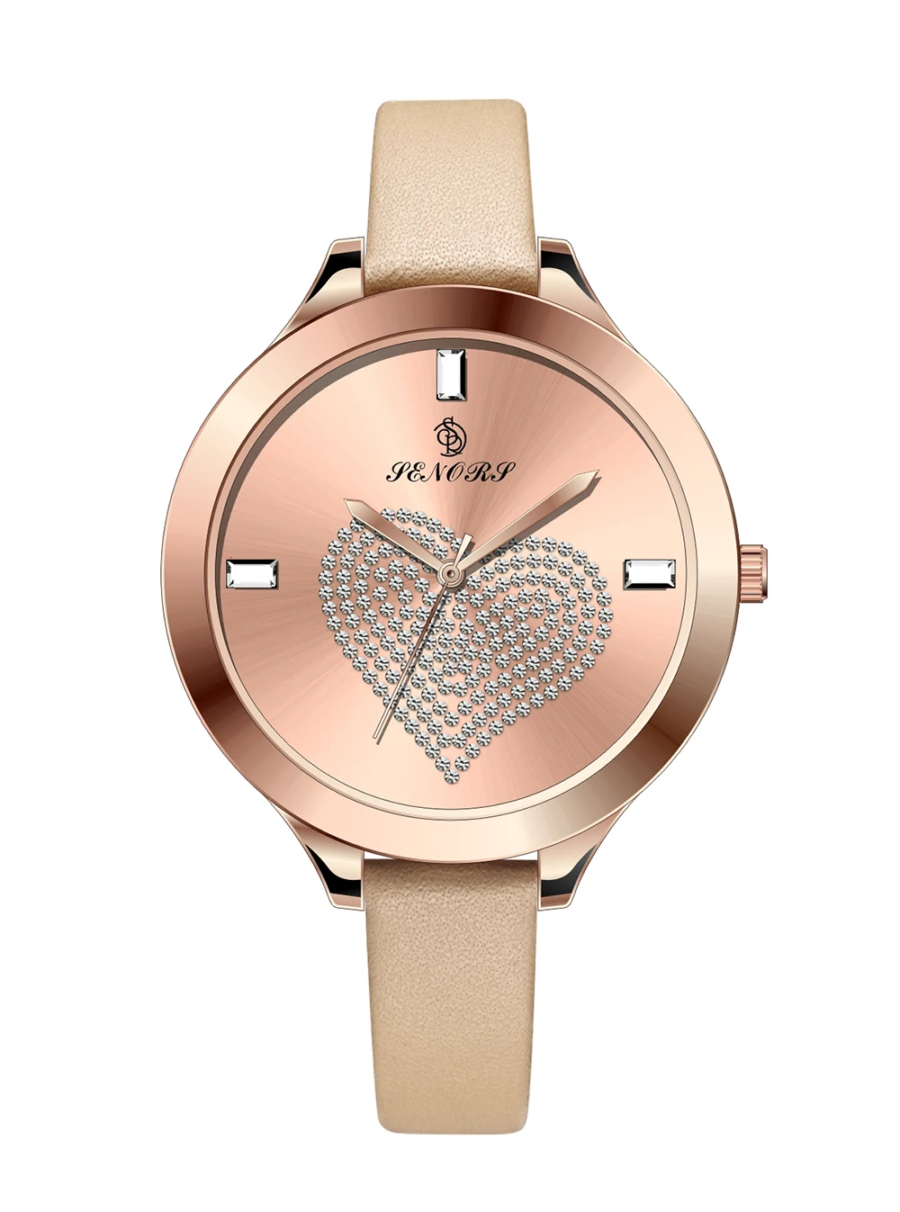 Горячая Распродажа Модные кварцевые женские часы люксовый бренд женские часы женские кожаные женские часы браслет - Цвет: gold