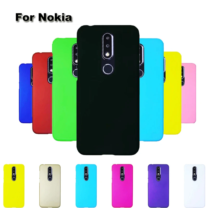 Жесткий матовый пластиковый ударопрочный чехол карамельного цвета для Nokia 2 3 8 1 7 5