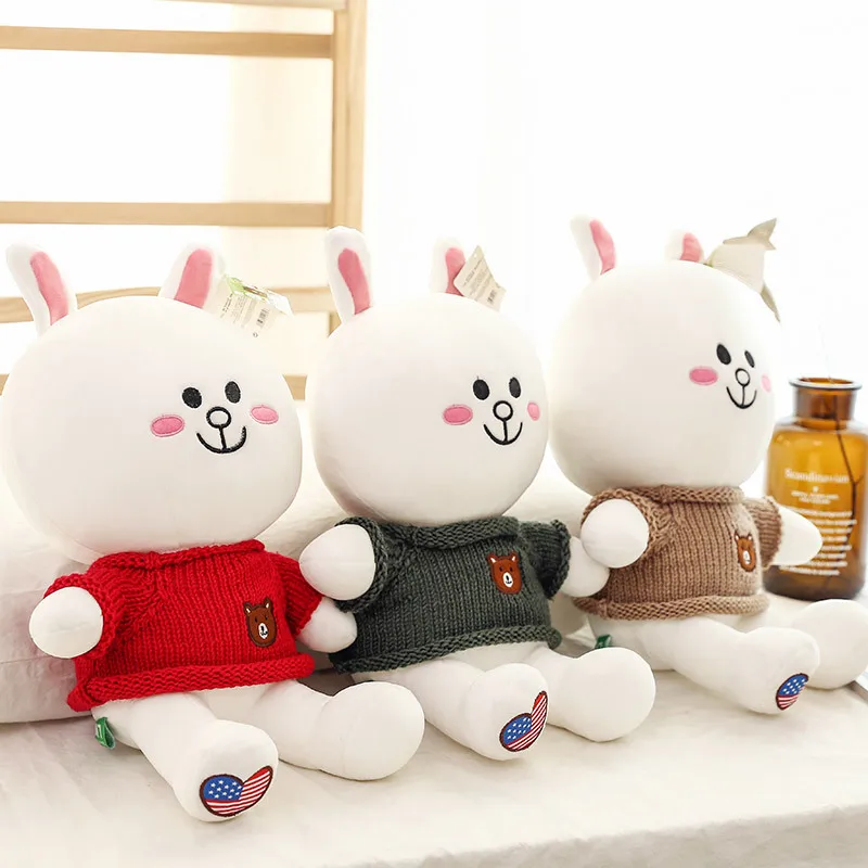 

Creative Software Sweater Brown Bear Cony Rabbit Pillow Children Birthday Gift Customizable AliExpress