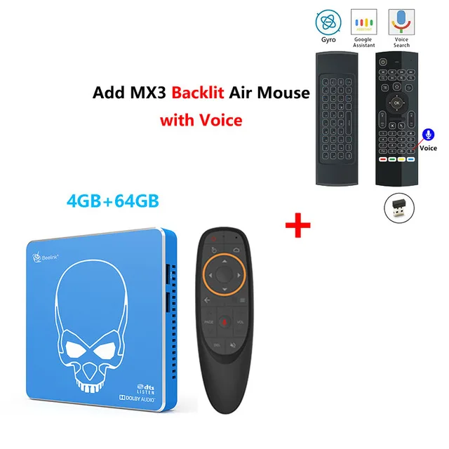 4GB64GB and MX3 Beelink GT-King pro два ESS Hi-Fi без потери качества звука Android 9,0 Смарт ТВ коробка 4GB64GB 2,4G 5,8G, Wi-Fi, 1000 м PK Ugoos X2 PRO - Цвет: 4GB64GB and MX3