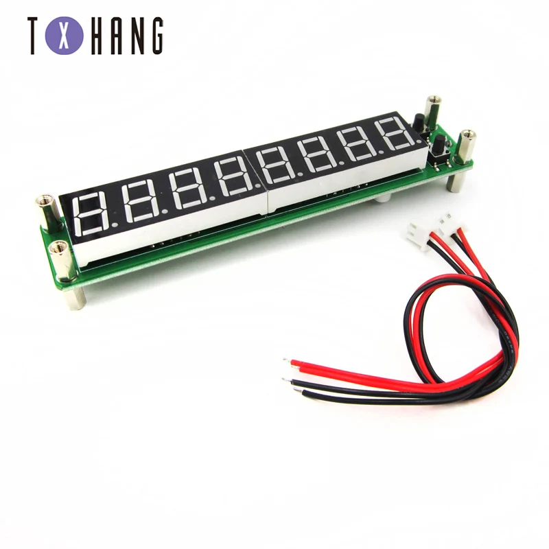 

0.1-60MHz 20MHz~ 2.4GHz RF Singal Frequency Counter Tester red 8 LED Meter Measurement Module FOR Ham Radio Amplifier