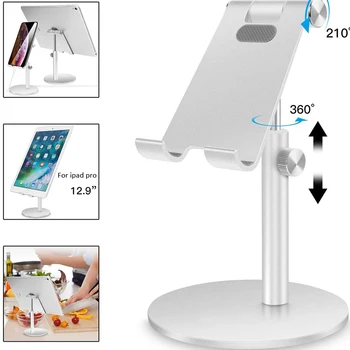 

Adjustable Desktop Tablet stand Holder For iPad Universal Aluminum Alloy Tablet Phone Holder Stand For iPhone Samsung Phone