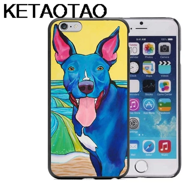 KETAOTAO Животное Искусство собака для iPhone 4S SE 5C 5S 6 6S 7 8 Plus X XR XS MAX для samsung черный мягкий чехол для телефона резиновый силиконовый - Цвет: Цвет: желтый