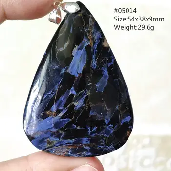 

Natural Blue Pietersite Chatoyant Pendant Namibia Women Men Cat Eye Pietersite Water Drop Heart Love Crystal Healing AAAAAA
