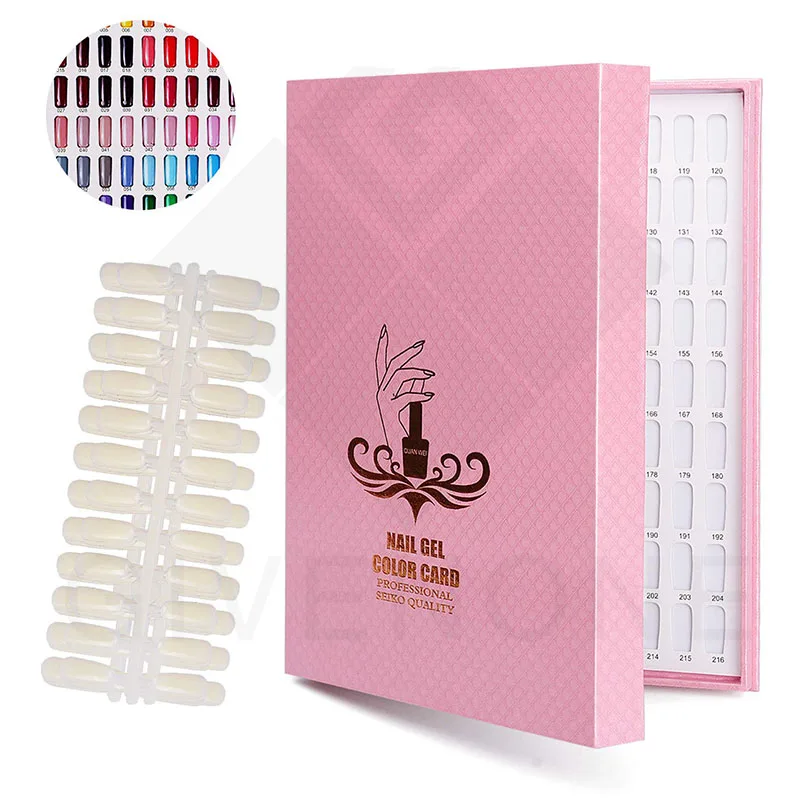 

216 Color Nail Polish Color Card Display Book Box Color Display Box Nail Polish Color Card Color Model Nail Skills Display Book