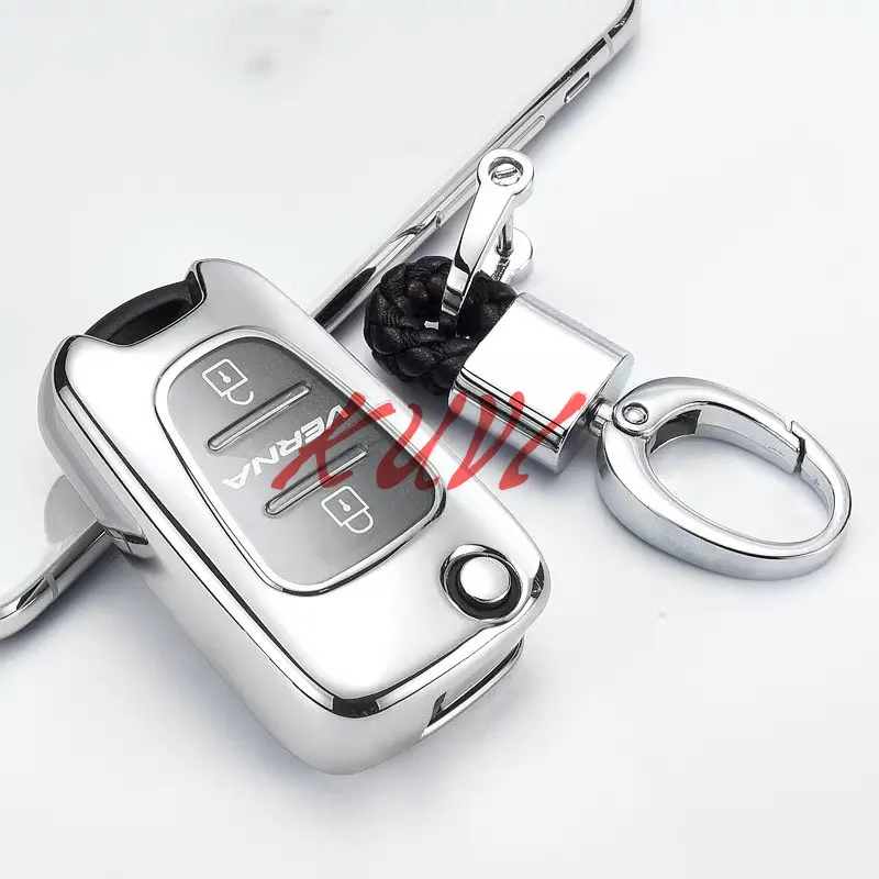

tpu Remote Flip Key Case Fob Cover For Kia Rio Sportage Soul ceed For HYUNDAI i30 Verna Veloster i35