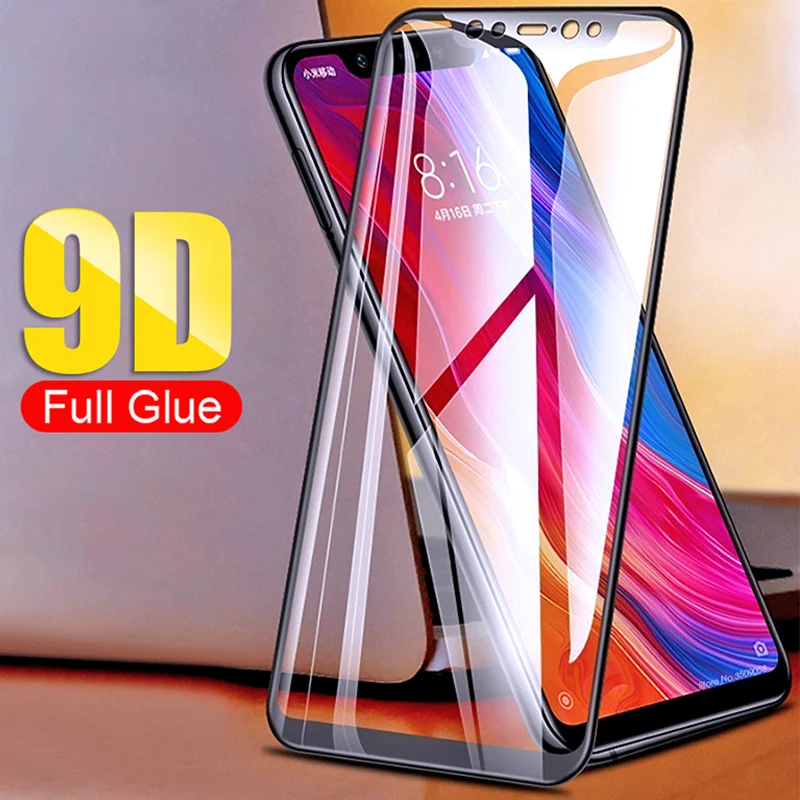 

9D Coverage Full Coverage Screen Protector for Redmi Note 5 6 7 Pro All Glue Tempered Glass for Redmi Note 4 4X Xiaomi Mi 6