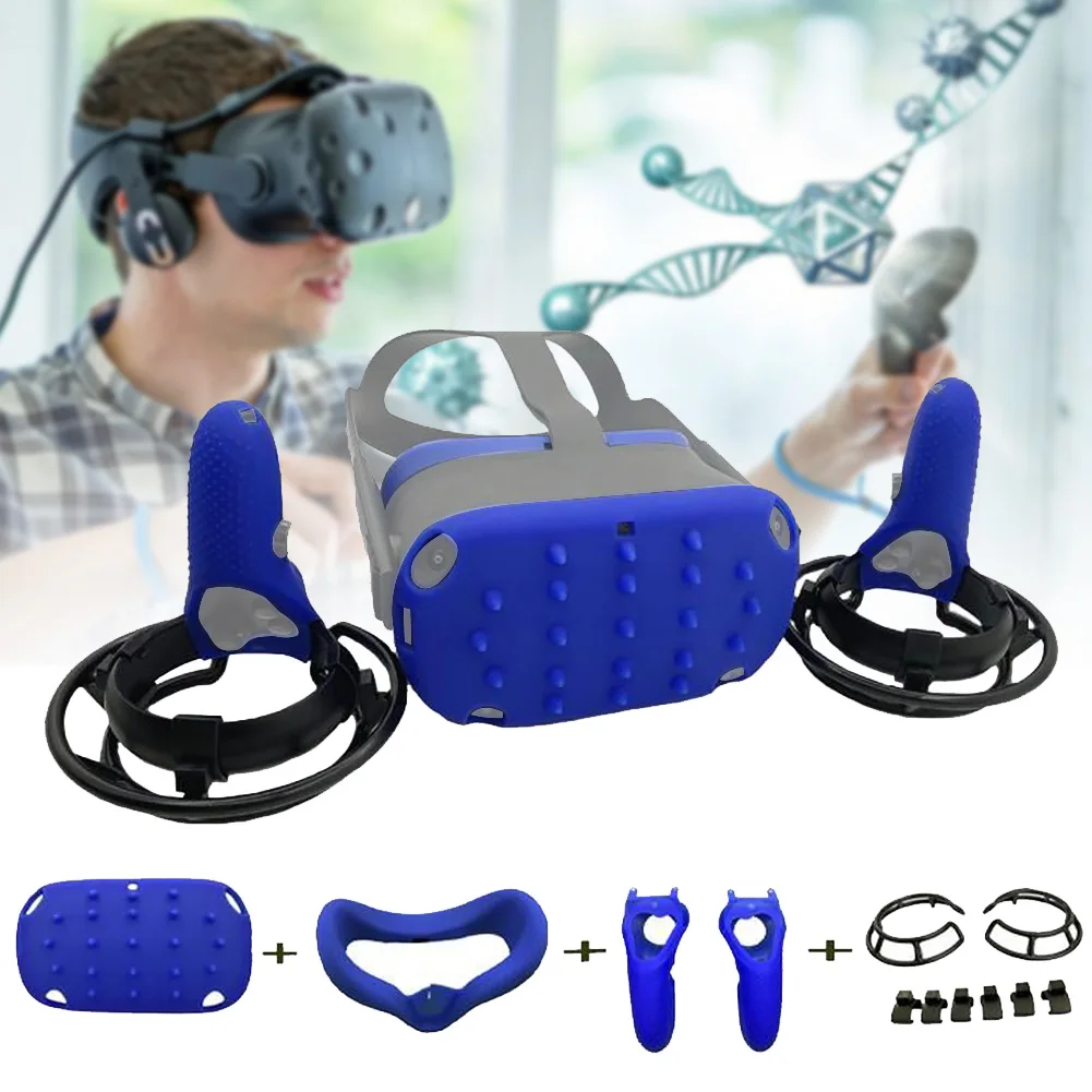 Защитный чехол для шлема для дома, защитный чехол, аксессуары, ударопрочный, 4 в 1, противоскользящая Подушечка Для лица, светонепроницаемый, VR Grip для Oculus Quest
