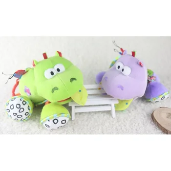 

Hot Infant Animal Rattles Baby Soft Bed Crib Stroller Hippo Plush Toy Stroller Mobile Gifts Kids Stuffed Doll Music Hanging Toy