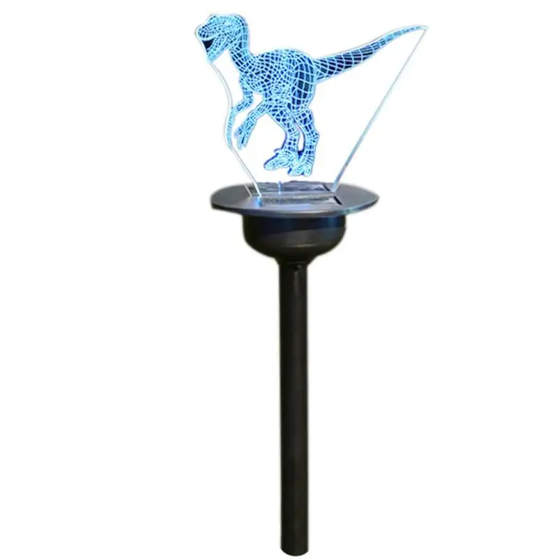 Лужайка в форме животного, лампа на солнечной энергии, водонепроницаемая, IP55, садовый пейзаж, Decroration, Экологически чистая, морозостойкая - Испускаемый цвет: Tyrannosaurus rex
