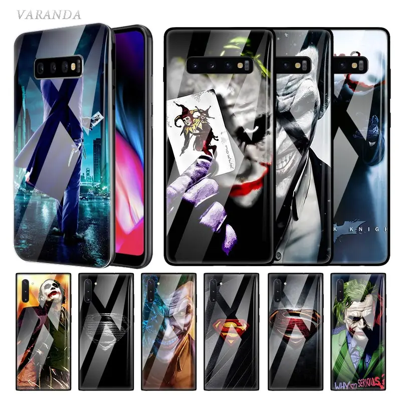 Стеклянный чехол с джокером Бэтменом для samsung Galaxy S10 5G S11 S11e S10e S9 S8 Plus Note 10 9 8