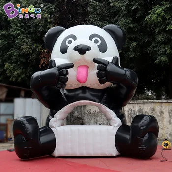 

Personalized 5x2.9x5 meters inflatable panda bar counter for sale / giant inflatable panda counter balloon toys