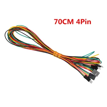 

10pcs/lot 70cm 4pin Jumper Wires Male to Male/Male to Female/Female to Female DuPont Cable Line Breadboard Wires AWG24