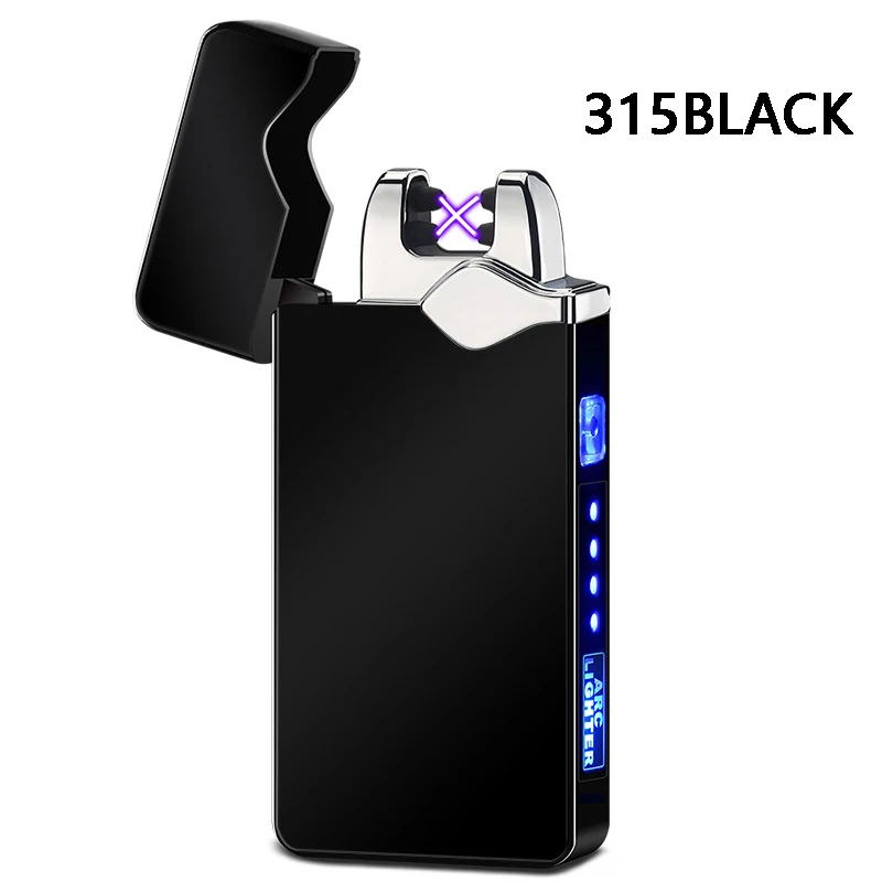 2021 USB перезаряжаемая зажигалка с двойной дугой Электрическая Зажигалка